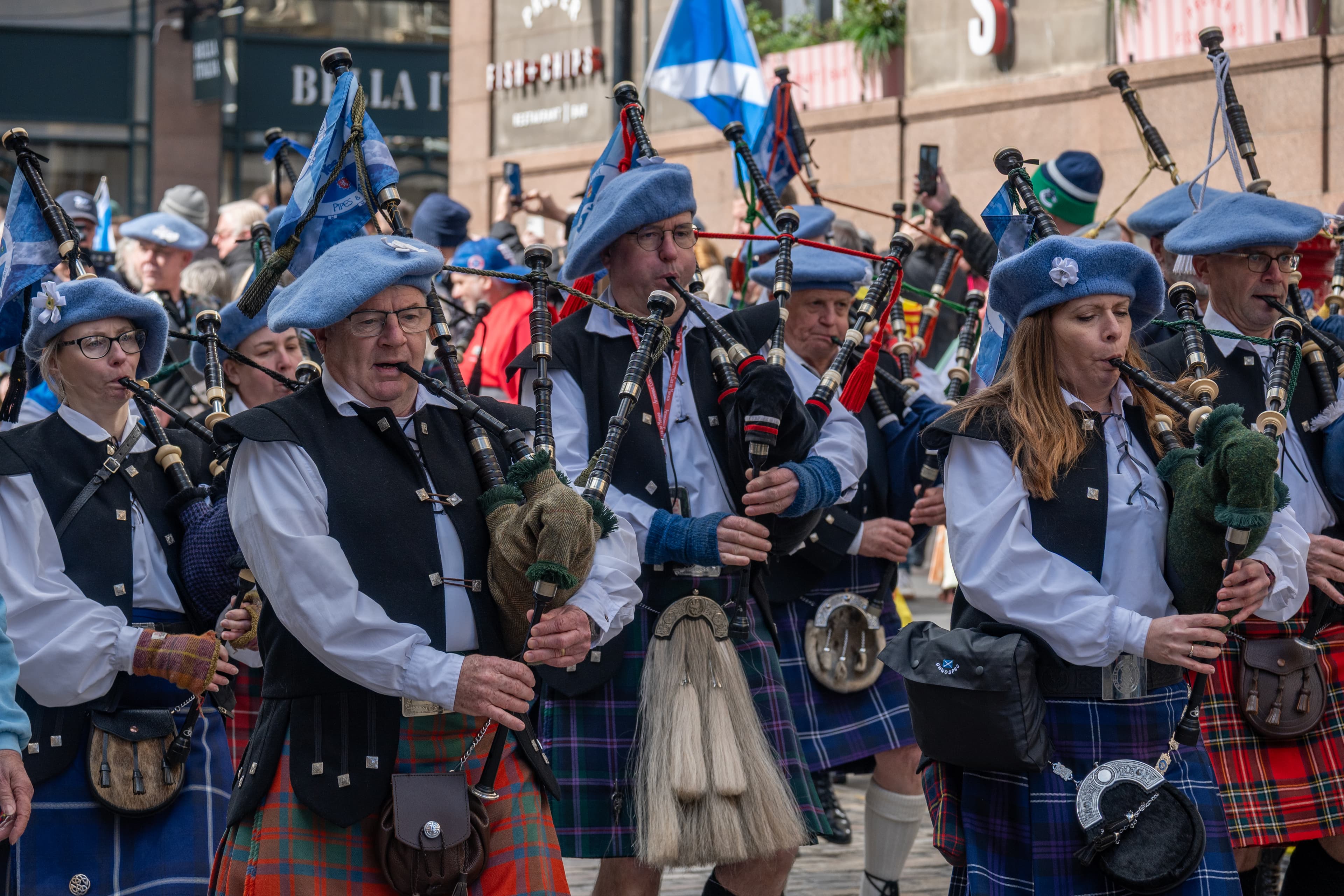 Bagpipes — archival photograph
